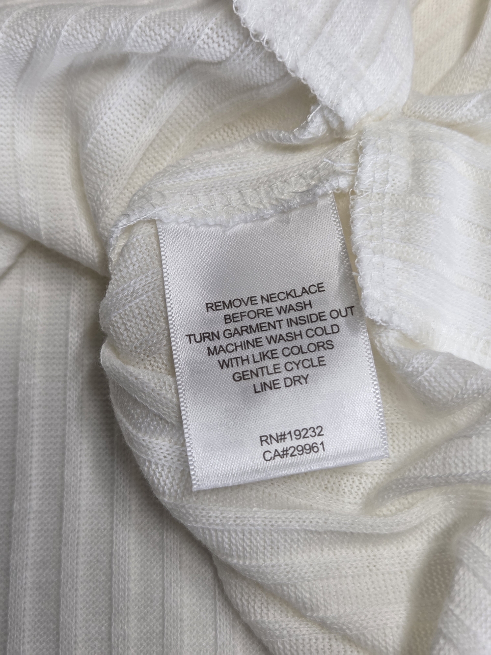 Alfred Dunner Cream Ribbed 3/4-Sleeve Top with Side Buttons - Picture 6 of 9